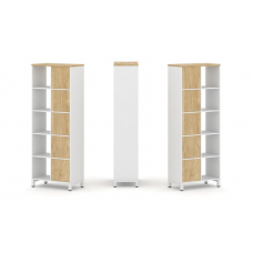 Style Project Набор стеллажа 2-х сторон., 5 яр. SN.NSD-521 Белый/Тиквуд Светлый/Металл Белый 754*400