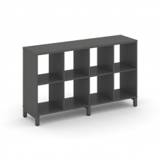 Style Project Каркас стеллажа 2 яр. SN.KS-240 Антрацит/Металл Антрацит 1488*400*881