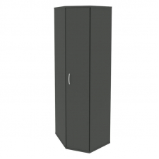 Riva Стеллаж уголовой с дверью А.СТ-1.10 Антрацит 600*600*1980
