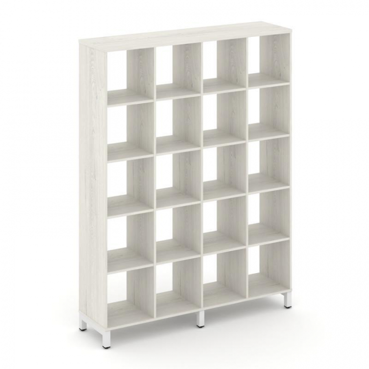 Style Project Каркас стеллажа 5 яр. SN.KS-540 Дуб Наварра/Металл Белый 1488*400*1982