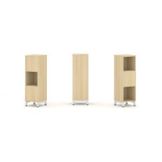 Style Project Набор стеллажа 2-х сторон., 3 яр. SN.NSD-311 Акация Лорка/Металл Белый 387*400*1248