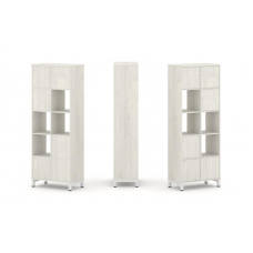 Style Project Набор стеллажа 1 сторон., 5 яр. SN.NS-521 Дуб Наварра/Металл Белый 754*400*1982