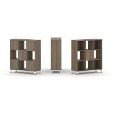 Style Project Набор стеллажа 1 сторон., 3 яр. SN.NS-331 Вяз Благородный/Металл Белый 1121*400*1248