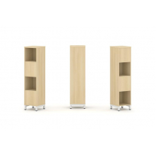 Style Project Набор стеллажа 2-х сторон., 4 яр. SN.NSD-411 Акация Лорка/Металл Белый 387*400*1615