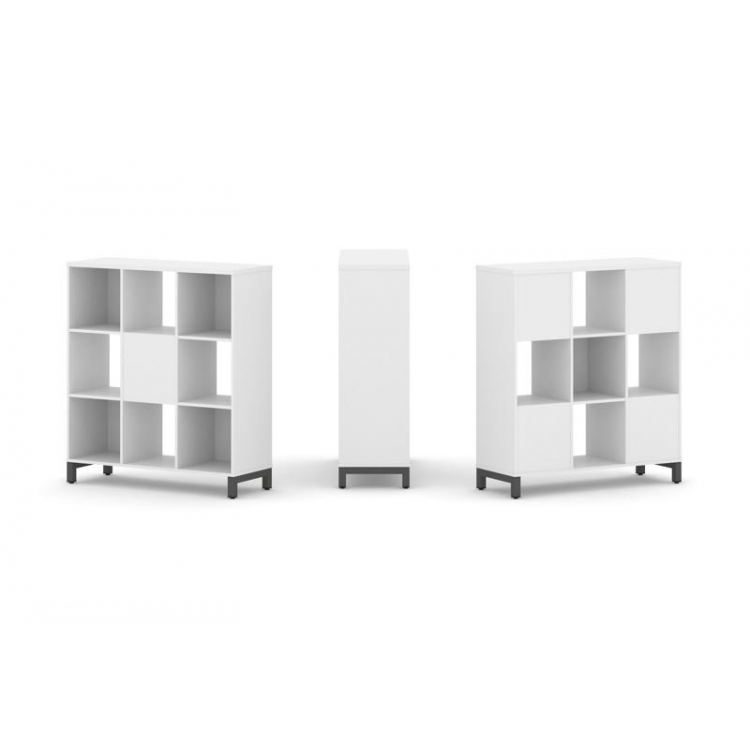 Style Project Набор стеллажа 2-х сторон., 3 яр. SN.NSD-331 Белый/Металл Антрацит 1121*400*1248