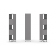 Стайл Проджект Набор стеллажа одностороннего, 5 ярусов SN.NS-511 Серый Пепел/Металл Белый 387*400*19