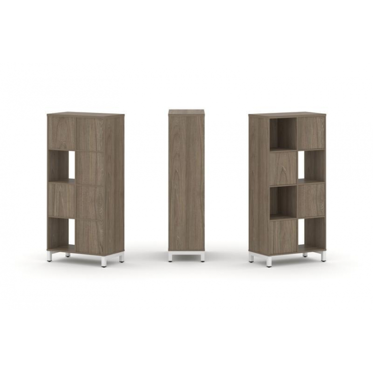 Style Project Набор стеллажа 1 сторон., 4 яр. SN.NS-421 Вяз Благородный/Металл Белый 754*400*1615