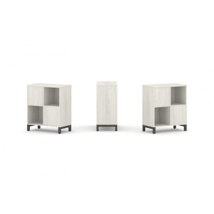 Style Project Набор стеллажа 2-х сторон., 2 яр. SN.NSD-221 Дуб Наварра/Металл Антрацит 754*400*881