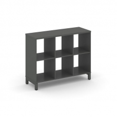 Style Project Каркас стеллажа 2 яр. SN.KS-230 Антрацит/Металл Антрацит 1121*400*881