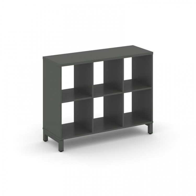 Style Project Каркас стеллажа 2 яр. SN.KS-230 Антрацит/Металл Антрацит 1121*400*881