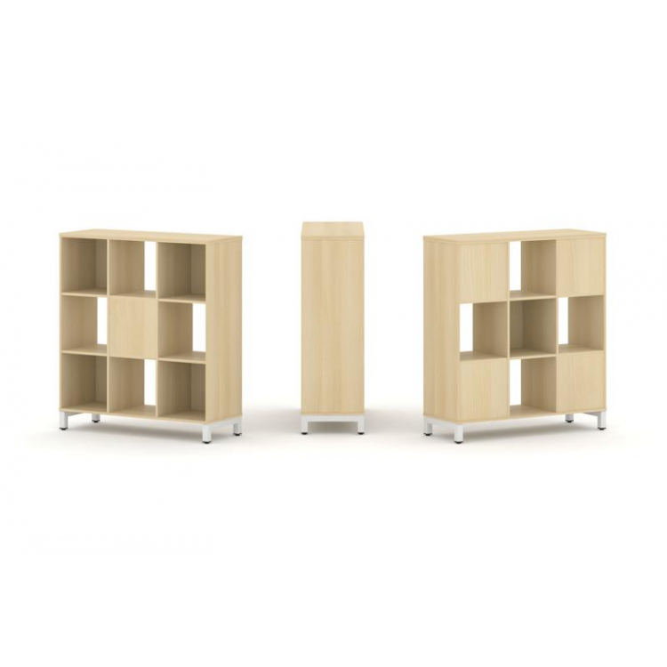 Style Project Набор стеллажа 2-х сторон., 3 яр. SN.NSD-331 Акация Лорка/Металл Белый 1121*400*1248