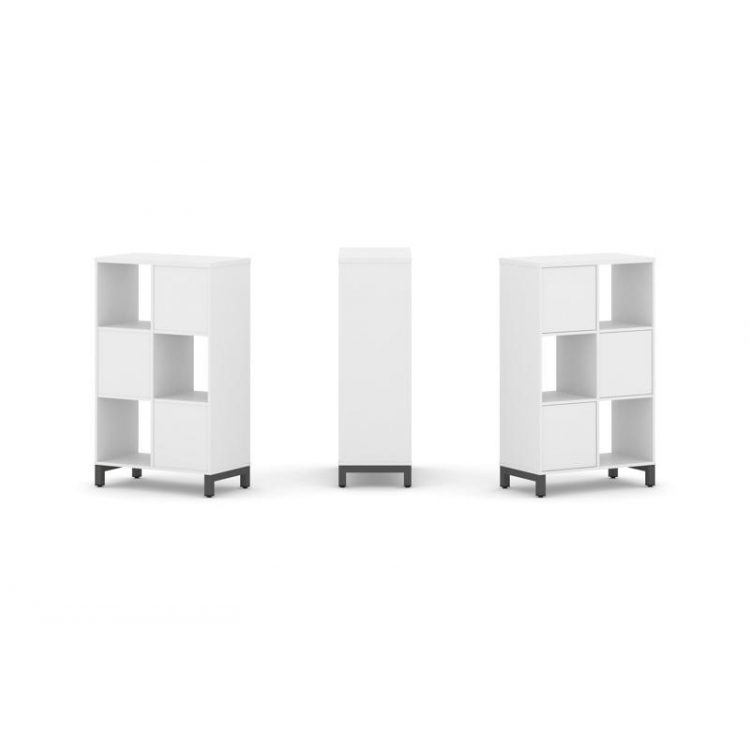 Style Project Набор стеллажа 1 сторон., 3 яр. SN.NS-321 Белый/Металл Антрацит 754*400*1248