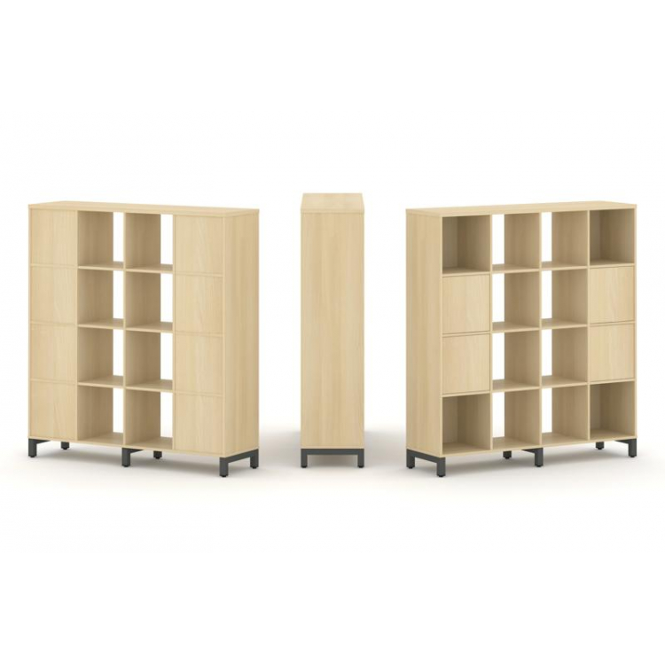 Style Project Набор стеллажа 1 сторон., 4 яр. SN.NS-441 Акация Лорка/Металл Антрацит 1488*400*1615