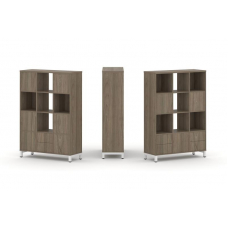 Style Project Набор стеллажа 2-х сторон., 4 яр. SN.NSD-431 Вяз Благородный/Металл Белый 1121*400*161