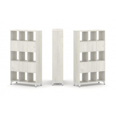 Style Project Набор стеллажа 2-х сторон., 5 яр. SN.NSD-531 Дуб Наварра/Металл Белый 1121*400*1982