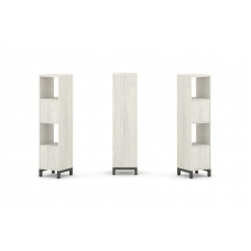 Style Project Набор стеллажа 1 сторон., 4 яр. SN.NS-411 Дуб Наварра/Металл Антрацит 387*400*1615