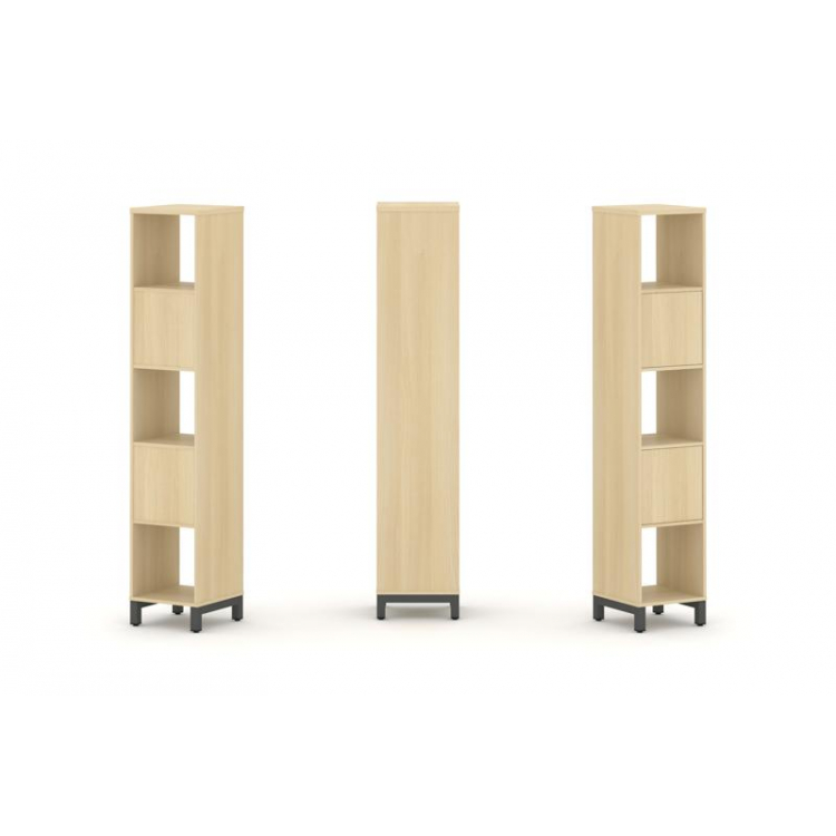 Style Project Набор стеллажа 1 сторон., 5 яр. SN.NS-511 Акация Лорка/Металл Антрацит 387*400*1982