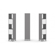 Стайл Проджект Набор стеллажа одностороннего, 5 ярусов SN.NS-511 Серый Пепел/Белый/Металл Серый 387*