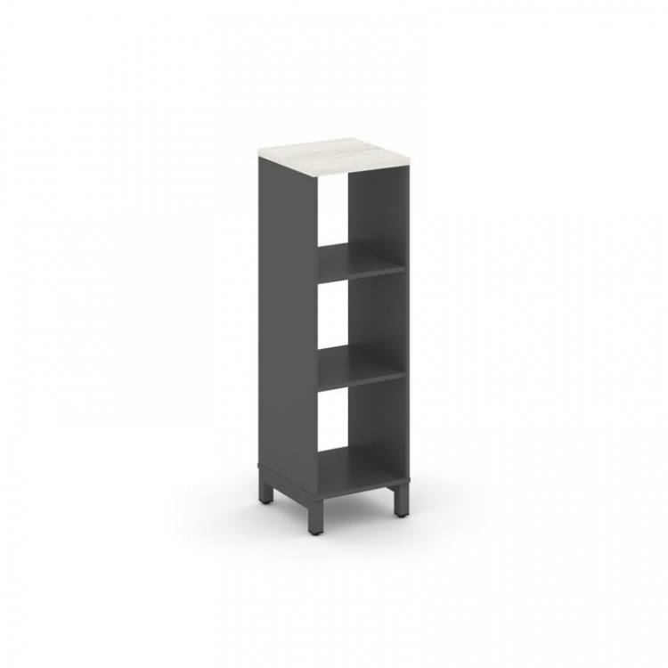 Style Project Каркас стеллажа 3 яр. SN.KS-310 Антрацит/Дуб Наварра/Металл Антрацит 387*400*1248