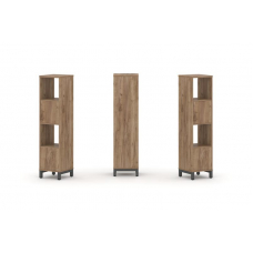 Style Project Набор стеллажа 1 сторон., 4 яр. SN.NS-411 Дуб Табак/Металл Антрацит 387*400*1615