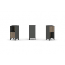 Style Project Набор стеллажа 2-х сторон., 2 яр. SN.NSD-211 Антрацит/Вяз Благородный/Металл Антрацит