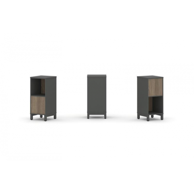 Style Project Набор стеллажа 2-х сторон., 2 яр. SN.NSD-211 Антрацит/Вяз Благородный/Металл Антрацит