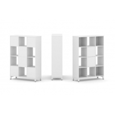 Style Project Набор стеллажа 1 сторон., 4 яр. SN.NS-431 Белый/Металл Белый 1121*400*1615