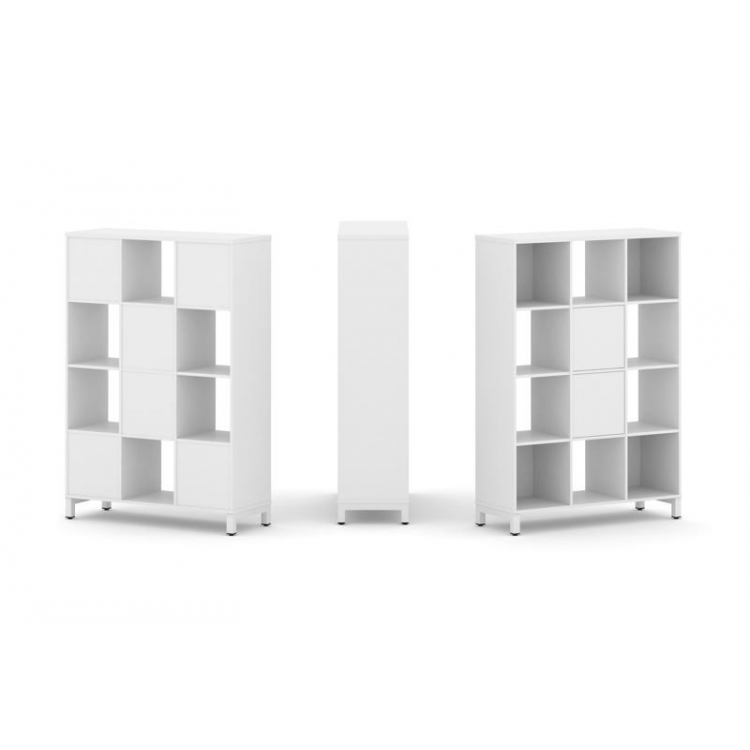 Style Project Набор стеллажа 1 сторон., 4 яр. SN.NS-431 Белый/Металл Белый 1121*400*1615