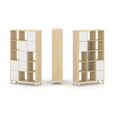 Style Project Набор стеллажа 1 сторон., 5 яр. SN.NS-531 Акация Лорка/Белый/Металл Белый 1121*400*198