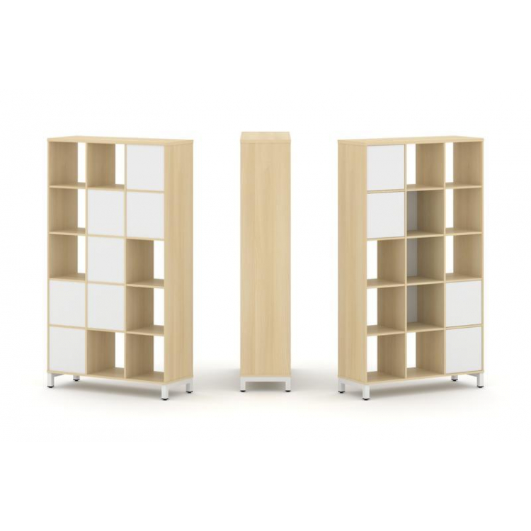 Style Project Набор стеллажа 1 сторон., 5 яр. SN.NS-531 Акация Лорка/Белый/Металл Белый 1121*400*198