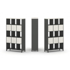 Style Project Набор стеллажа 2-х сторон., 5 яр. SN.NSD-531 Антрацит/Дуб Наварра/Металл Антрацит 1121