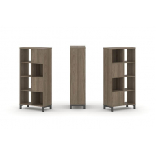 Style Project Набор стеллажа 2-х сторон., 4 яр. SN.NSD-421 Вяз Благородный/Металл Антрацит 754*400*1