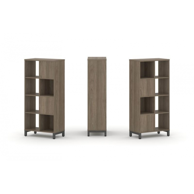 Style Project Набор стеллажа 2-х сторон., 4 яр. SN.NSD-421 Вяз Благородный/Металл Антрацит 754*400*1