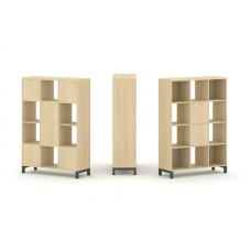 Style Project Набор стеллажа 1 сторон., 4 яр. SN.NS-431 Акация Лорка/Металл Антрацит 1121*400*1615