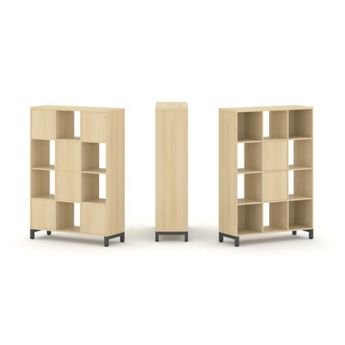 Style Project Набор стеллажа 1 сторон., 4 яр. SN.NS-431 Акация Лорка/Металл Антрацит 1121*400*1615