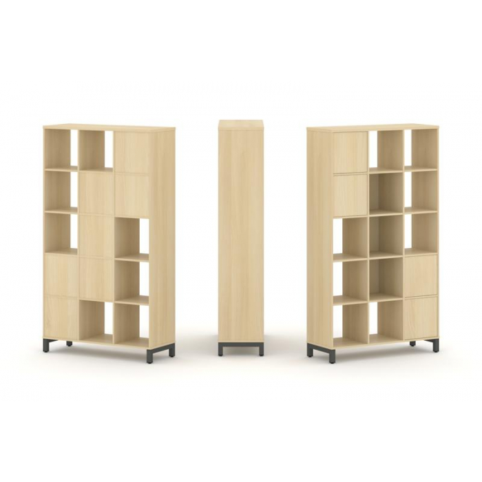 Style Project Набор стеллажа 1 сторон., 5 яр. SN.NS-531 Акация Лорка/Металл Антрацит 1121*400*1982