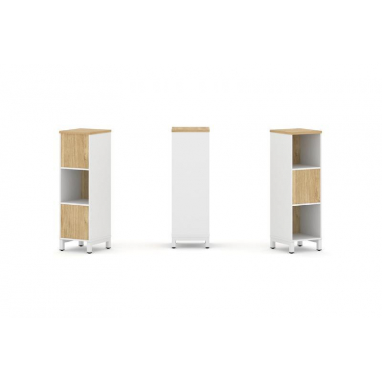 Style Project Набор стеллажа 2-х сторон., 3 яр. SN.NSD-311 Белый/Тиквуд Светлый/Металл Белый 387*400