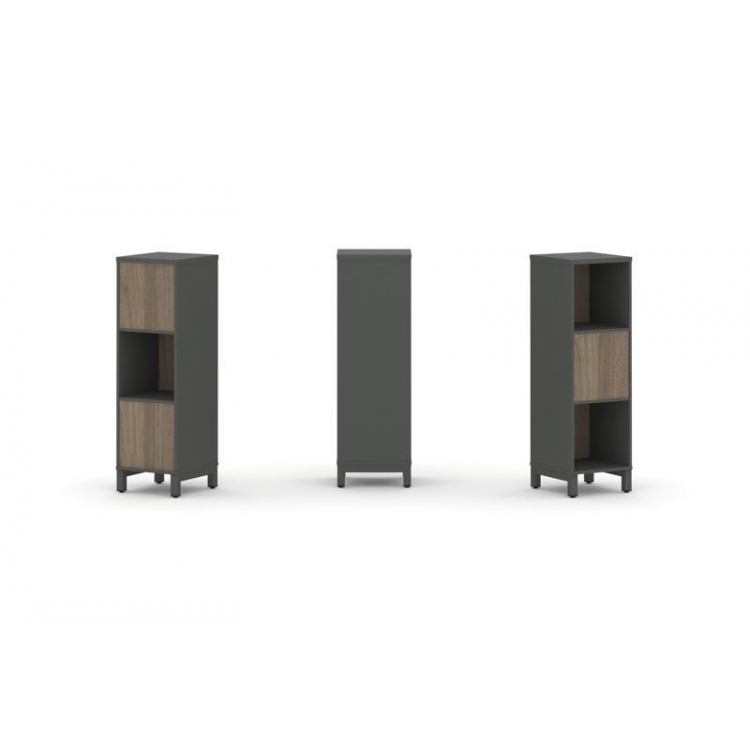 Style Project Набор стеллажа 2-х сторон., 3 яр. SN.NSD-311 Антрацит/Вяз Благородный/Металл Антрацит