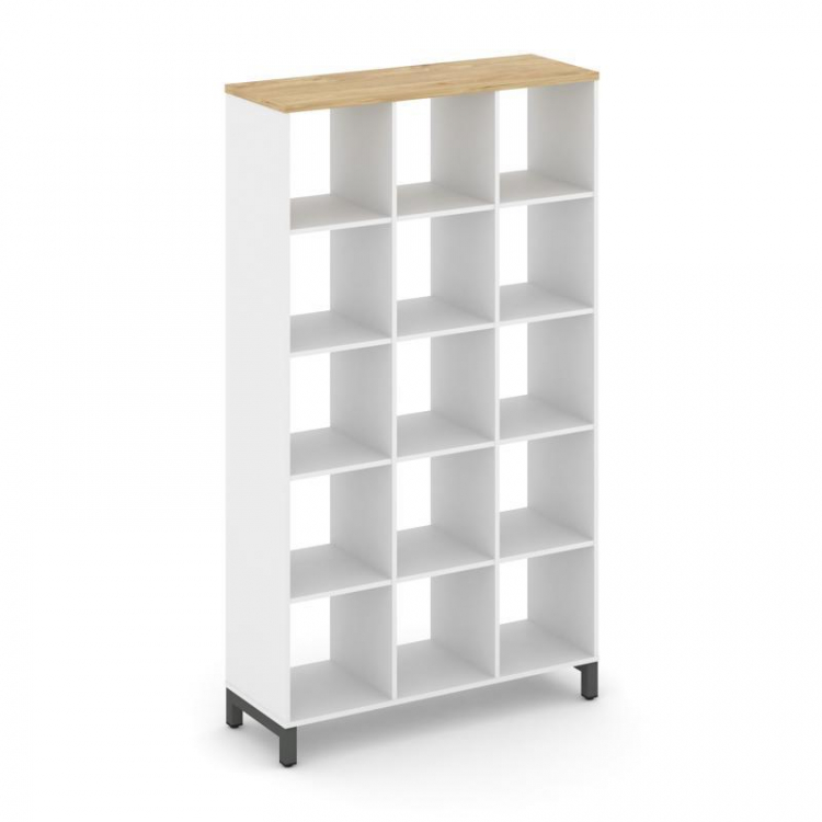 Style Project Каркас стеллажа 5 яр. SN.KS-530 Белый/Тиквуд Светлый/Металл Антрацит 1121*400*1982