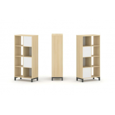 Style Project Набор стеллажа 2-х сторон., 4 яр. SN.NSD-421 Акация Лорка/Белый/Металл Антрацит 754*40