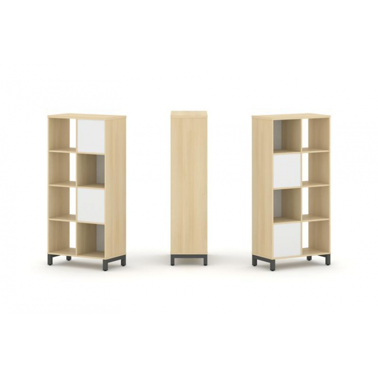 Style Project Набор стеллажа 2-х сторон., 4 яр. SN.NSD-421 Акация Лорка/Белый/Металл Антрацит 754*40