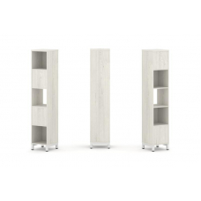 Style Project Набор стеллажа 2-х сторон., 5 яр. SN.NSD-511 Дуб Наварра/Металл Белый 387*400*1982