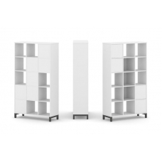 Style Project Набор стеллажа 1 сторон., 5 яр. SN.NS-531 Белый/Металл Антрацит 1121*400*1982