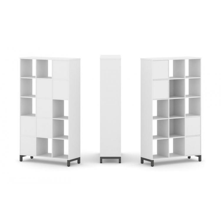 Style Project Набор стеллажа 1 сторон., 5 яр. SN.NS-531 Белый/Металл Антрацит 1121*400*1982