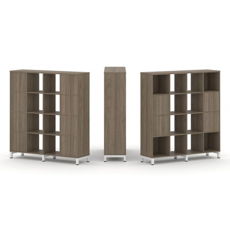 Style Project Набор стеллажа 1 сторон., 4 яр. SN.NS-441 Вяз Благородный/Металл Белый 1488*400*1615