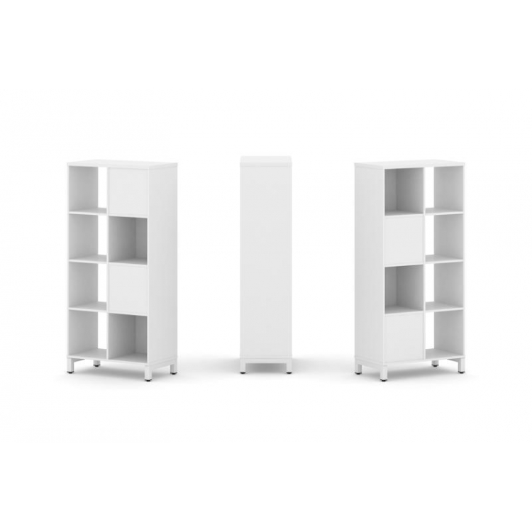 Style Project Набор стеллажа 2-х сторон., 4 яр. SN.NSD-421 Белый/Металл Белый 754*400*1615