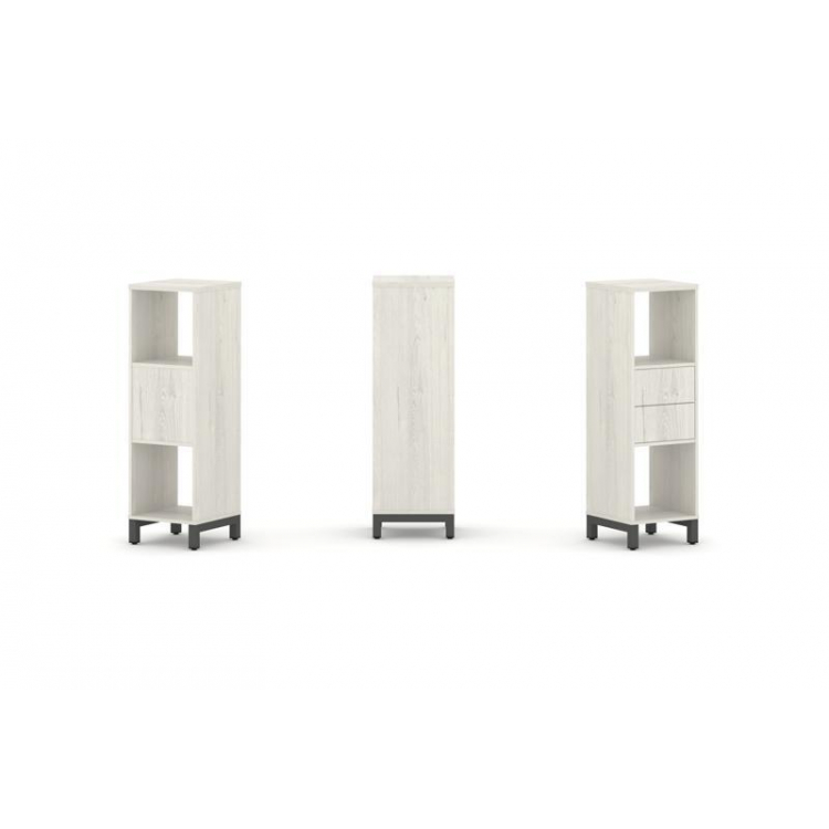 Style Project Набор стеллажа 1 сторон., 3 яр. SN.NS-311 Дуб Наварра/Металл Антрацит 387*400*1248