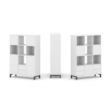 Style Project Набор стеллажа 2-х сторон., 4 яр. SN.NSD-431 Белый/Металл Антрацит 1121*400*1615