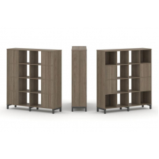 Style Project Набор стеллажа 1 сторон., 4 яр. SN.NS-441 Вяз Благородный/Металл Антрацит 1488*400*161