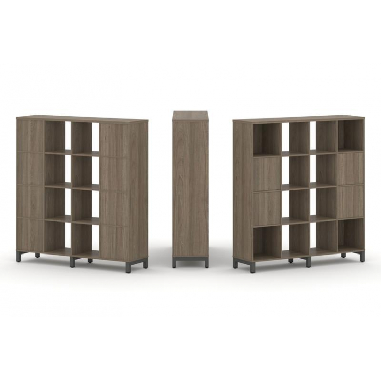 Style Project Набор стеллажа 1 сторон., 4 яр. SN.NS-441 Вяз Благородный/Металл Антрацит 1488*400*161